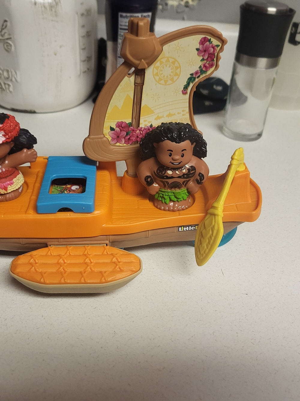 Fisher Price Little People Disney Moana & Maui Rolling Canoe Set